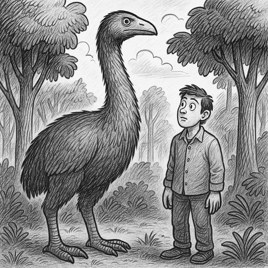 moa: 3-meter tall extinct bird
