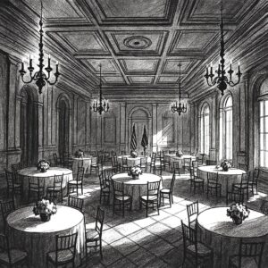 drawing of the proposed new White House ballroom